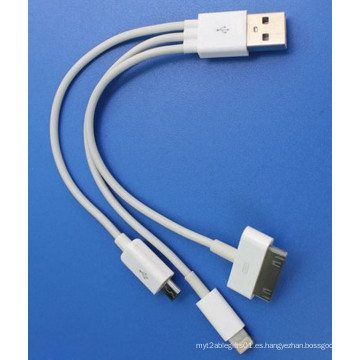 Cable USB móvil para Andriod IP4s Cable de fecha de carga